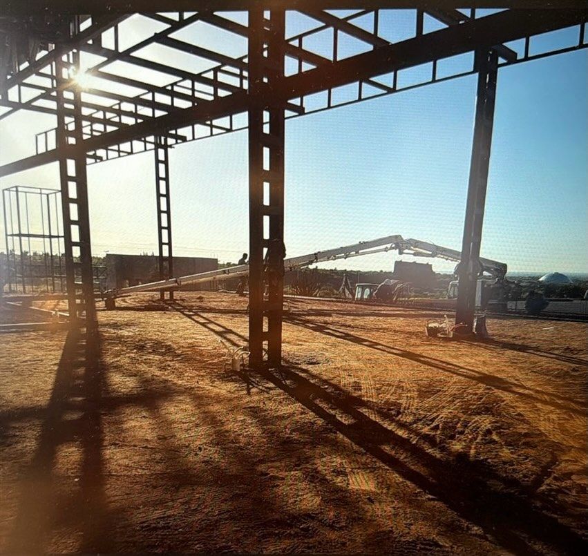 Estructura metálica de Le Park en construcción, 2016